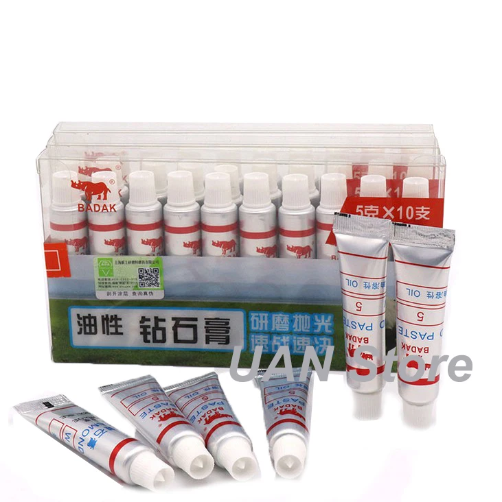 12pcs Diamond Polishing Lapping Paste Compound Syringes 0.5 ~40 Micron Glass Metal Grinding Polishing AbrasIve Tools