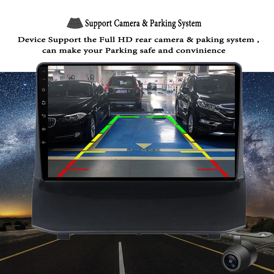 Восьмиядерный 1280*720 Android 10 0 автомобильный DVD GPS навигационный плеер Deckless стерео