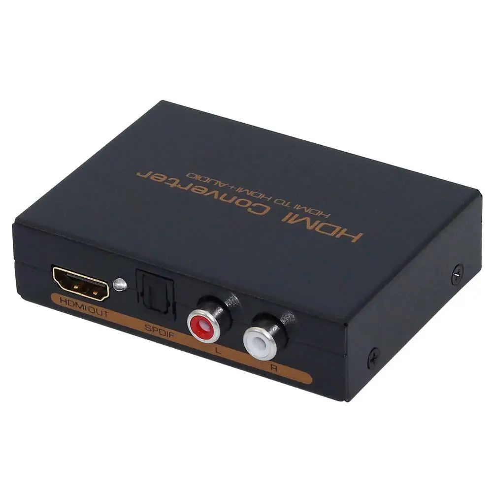 High Quality 1080P HDMI to HDMI Optical SPDIF + RCA L/R Extractor