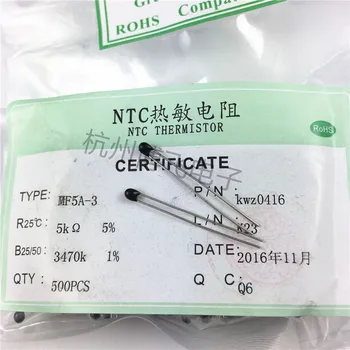 

100%Free shipping NTC MF5A-3 5K 3470 5% Small black head match head thermistor