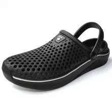 Мужские сандалии; дышащая мужская летняя обувь; мужские садовые Туфли-сабо; пляжные шлепанцы; уличная садовая обувь