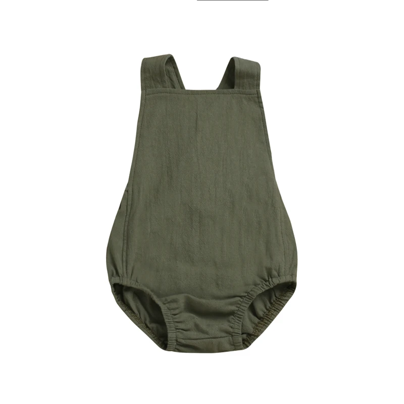 

toddler baby girl boy summer sleeveless bodysuit Newborn Baby Boy Girl Cotton Bodysuit Jumpsuit