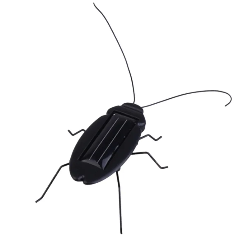 

1PC Trick Toys Solar Cockroach Power Robot Toy Bug Solar Energy Powered Toy Mini Kit Novelty Kid Children Gadget Toys new