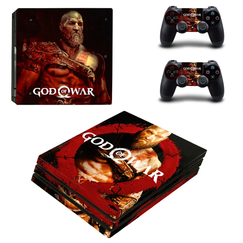 Игра God of War PS4 Pro наклейка для кожи виниловая наклейка для sony Playstation 4 консоль и 2 контроллера PS4 Pro наклейка для кожи