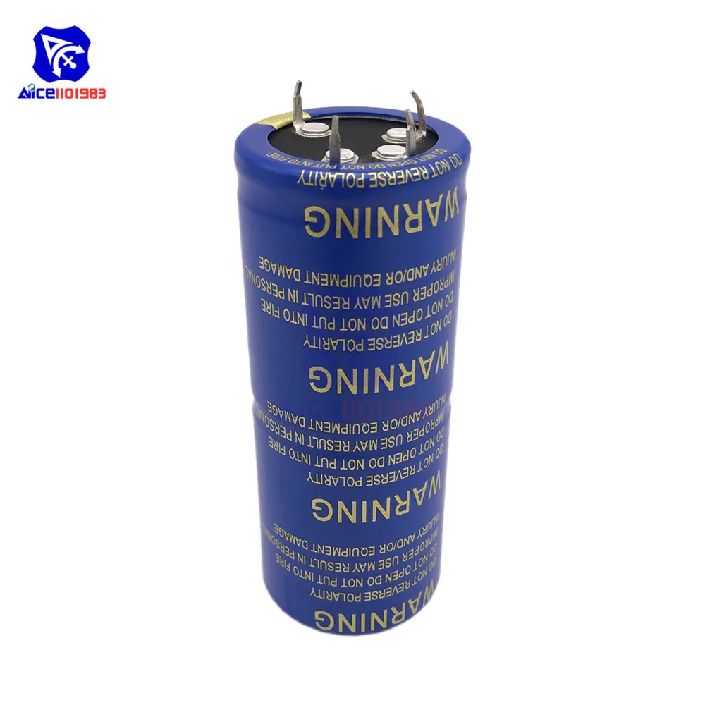 Solderless 6PCS 3V 500F 35*88mm 4 Pin Super Farad Capacitor Low ESR Super Capacitor with Balancing Protection Board for Car