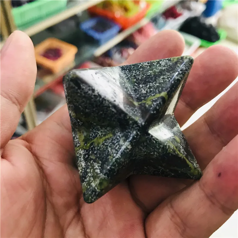 

Natural crystal gem merkaba star energy mineral healing 1pc