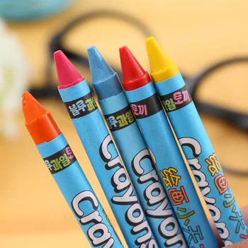 

8/12/24 Pcs Color Drawing Painting Art Crayon Set for Kids Stationery Kit Gift Crayon Cute Brain Game Toy Notebook Coloring