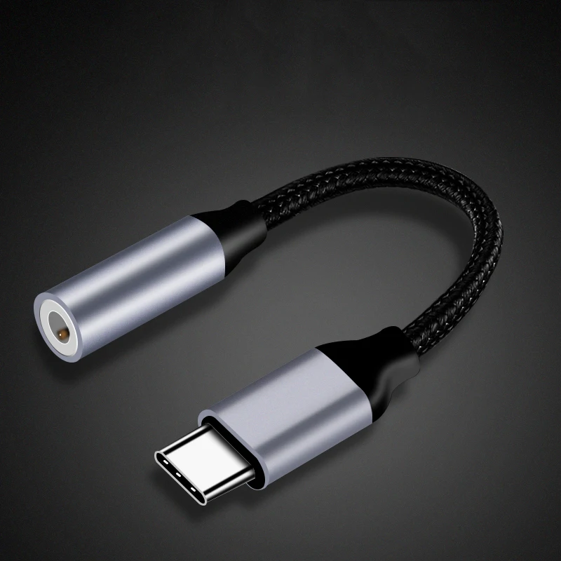 Thbelieve 3.5MM Jack Male To USB C Female Type C To 3.5 Short Nylon Briaded Cables For Huawei USB C To 3.5MM Aux Audio Dropship (9)