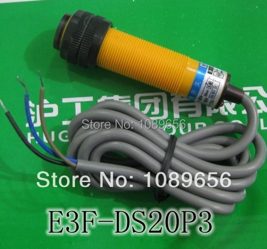 Transducer photoelectric switch sensor E3F DS20P3 6 36VDC diameter 18mm