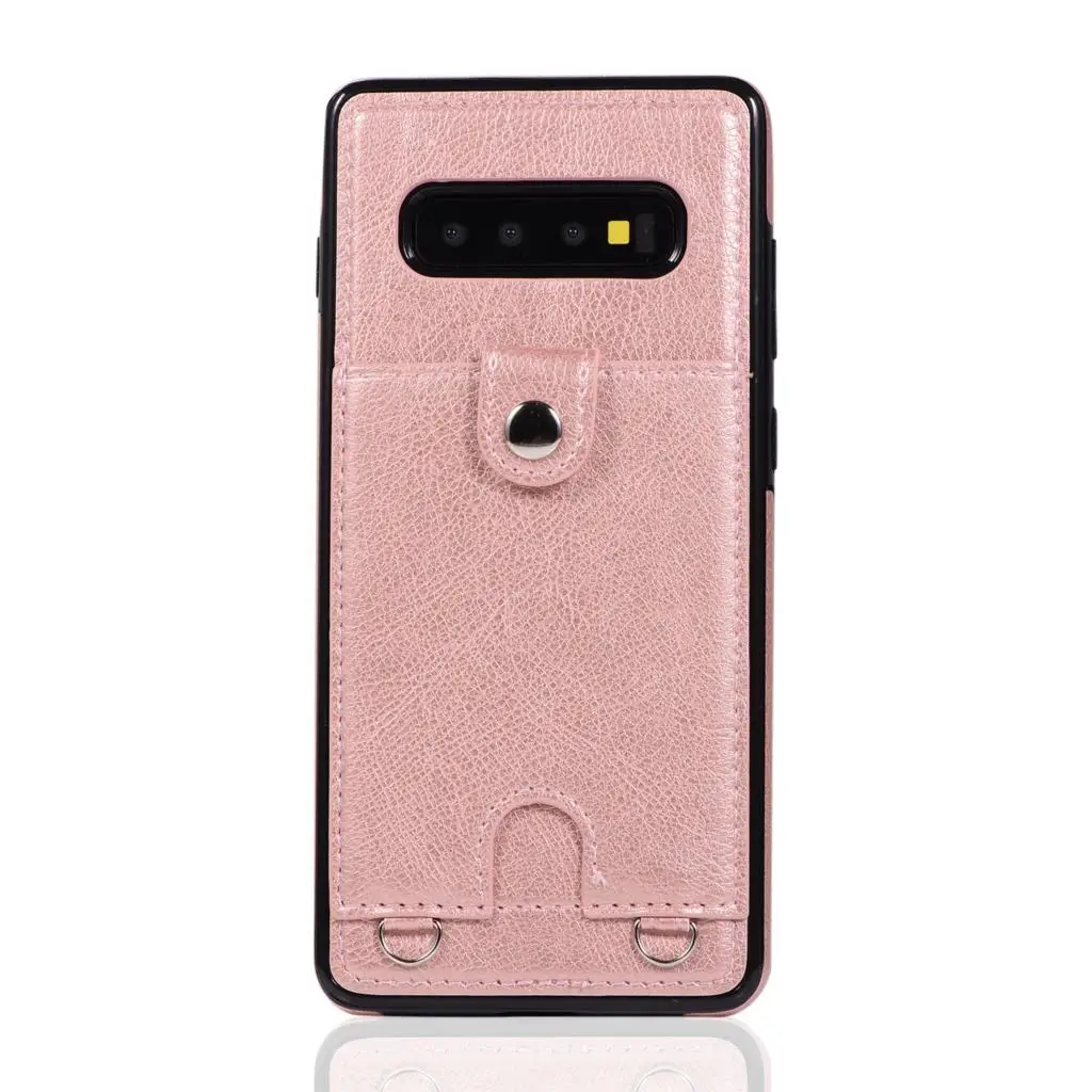 Кроссбоди чехол для телефона для samsung Note 10 Plus S10 S9 S8 Plus чехол с длинной цепочкой Обложка на заднюю панель из искусственной кожи для samsung Note 9 8 S7 Edge