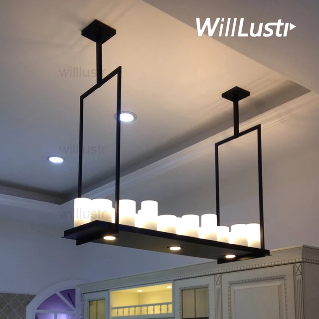 Replica Kevin Reilly Altar Pendant Lamp Led Candle Chandelier Replica Kevin Reilly Altar Pendant Lamp Led Candle Chandelier Vintage Light Retro Metal Fixture Remote Control