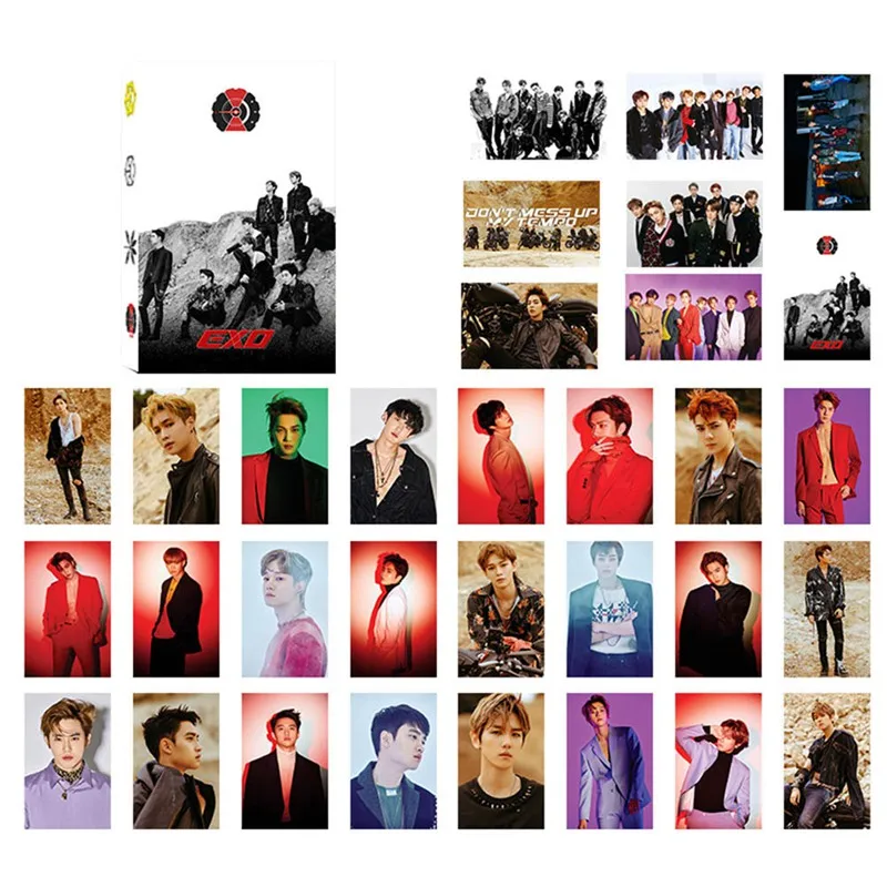 Альбом KPOP EXO LOVE SHOT самодельная бумага ЛОМО карта фото карта Плакат HD Фотокарта модный подарок для фанатов