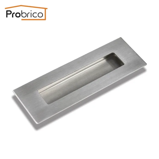 Probrico Recessed Sliding Cabinet Door Handlle 6 In X 2 Stainless Probrico Recessed Sliding Cabinet Door Handlle 6 In X 2 Stainless Steel Furniture Handle Hardware
