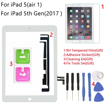 

For iPad 5 Air 1 Touch Scren For iPad 9.7 2017 Version 5th Gen A1822 A1823 Digitizer Touch Screen Front Glass Panel Assembly
