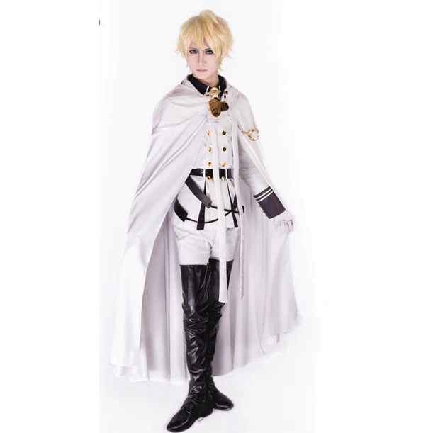 Аниме Owari No Seraph Mikaela Косплей Костюм Серафима конца вампира Hyakuya полный комплект