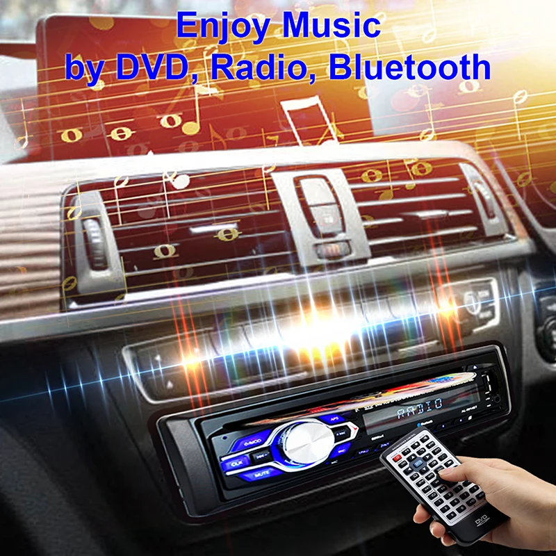 Радио автомобильный dvd плеер Automotivo 1 Din 12 в Bluetooth Авторадио аудио авто стерео USB AUX DVD