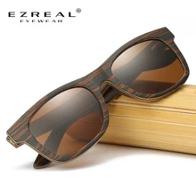 EZREAL Natural Wooden Sunglasses Men Bamboo Sunglasses Brand Designer Wood Polarized Sun Glasses Oculos De Sol Drop Shipping EZREAL Natural Wooden Sunglasses Men Bamboo Sunglasses Brand Designer Wood Polarized Sun Glasses Oculos De Sol Drop Shipping