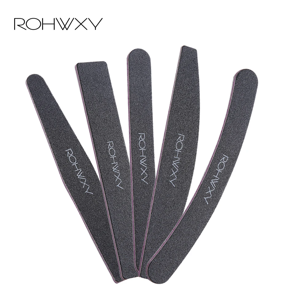 

ROHWXY 1/5pcs Nail File Set 100/180 Sanding Buffer Block Pedicure Manicure Buffing Polish Beauty Tools Professional Nail Files