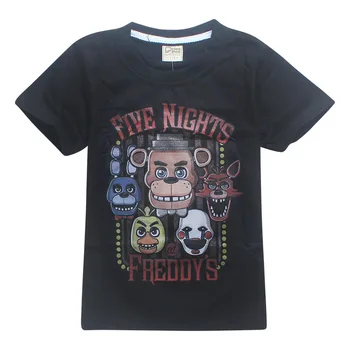 2018 summer Children's Clothes Five Nights At Freddy's T-Shirts 5 Freddys Tops Tee 4-12Y Kids T Shirts Boys Clothing 2