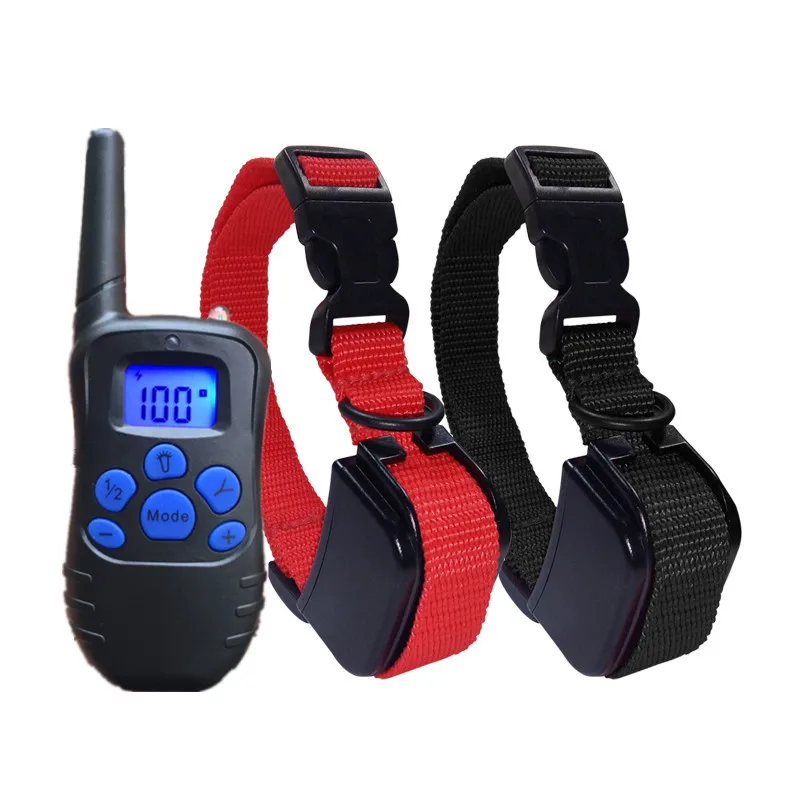 Waterproof Rechargeable Remote LCD 100LV Electric Pet Dog Training