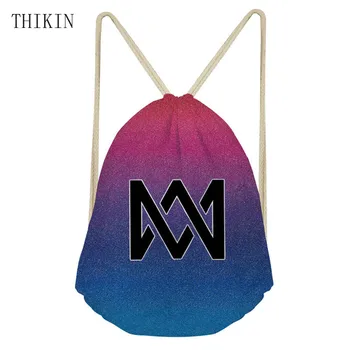 

THIKIN Marcus and Martinus Drawstring Bag Classic Fashion Shoulder bags Hip Hop Fans High capacity Women Backpack Polyester