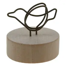 Горячая 1 x винтажные деревянные настольные фигурки Железный зажим для заметок, чтобы клип фотографии Держатель для фотографий домашний декор ремесла подарок 3,8