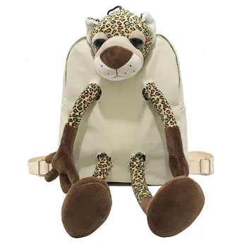 

2018 New cartoon plush doll double shoulder bag female fashion tide high school student bag leisure travel backpack wholesale