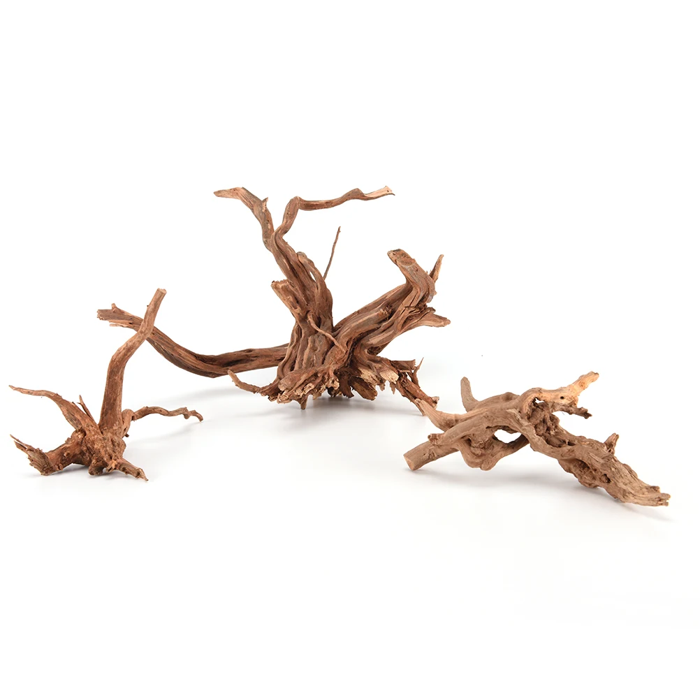 Wood Fish Tank Driftwood Natural Tree Trunk Driftwood Aquarium Fish Tank Plant Aquarium Decoration 3 Sizes for choice