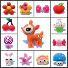 4 шт./лот, ПВХ, дизайн, цветные кнопки, обувь, талисманы, фрукты, бант, милые животные, Croc JIBZ, обувь, аксессуар, маленький подарок для детей, вечерние