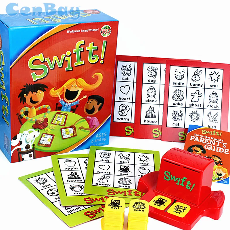Детская настольная игра Swift Bingo Обучающие английские карточки слов игрушки