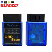 2Pcs OBD2 ELM327 Bluetooth V1.5 Car-detector ELM 327 Diagnostic-tool OBDii OBD 2 for volvo Auto Scanner Adapter Diagnostic Tool
