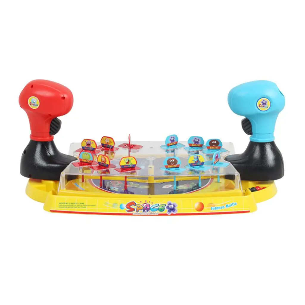 

Mini Light & Sound Ball Shoot Battle Game Double Play Toy Children Gifts