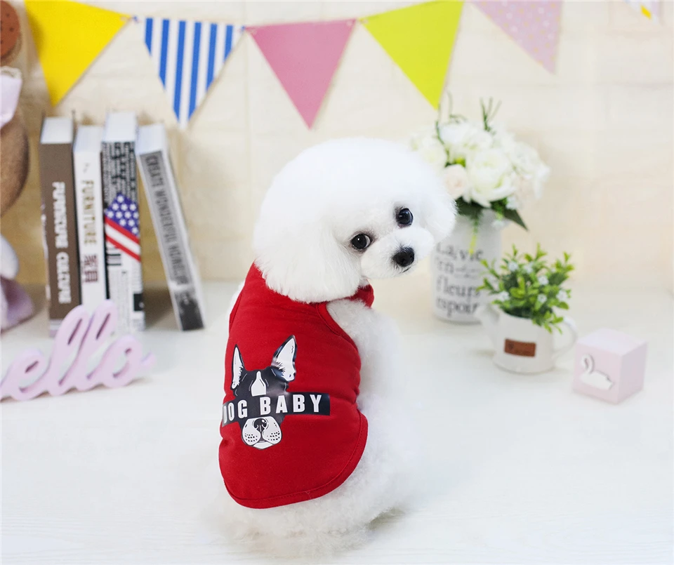 Dog Clothes Summer Clothing for Dogs Chihuahua Pet Clothes Cat S M L XL XXL Dogs Pets Clothing Animal Print 4 colors (8)