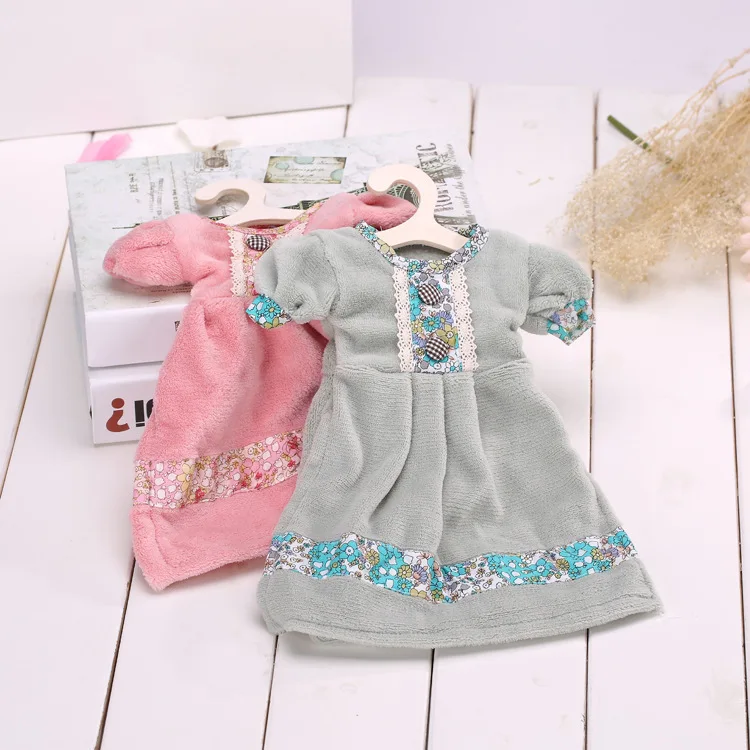 Креативная Корейская принцесса Коралловая бархатная юбка полотенце кухонные полотенца с петелькой ежедневный домашний текстиль продукты