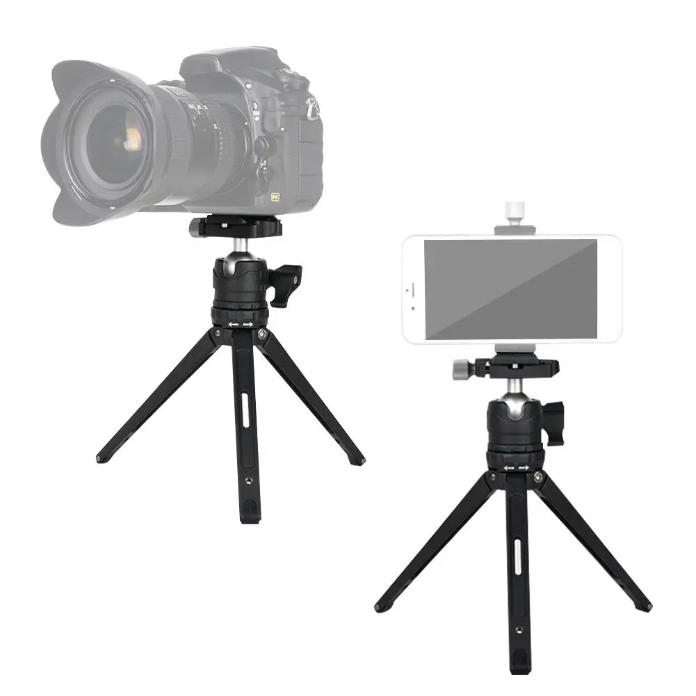 Настольный мини-штатив алюминиевый для телефона DSLR SLR камера с градиентом Портативный штатив из алюминиевого сплава