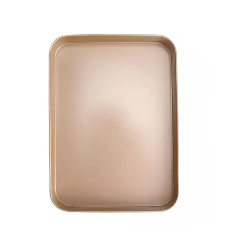 

10"Carbon Steel Gold Cake Pan Rectangular Baking Pan High quality Advanced Nonstick square Tray utensilios baking pan