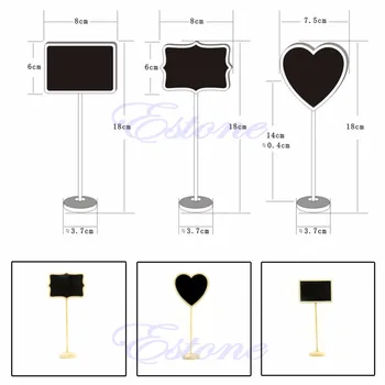 

New Party Holder Mini Wooden Blackboard Chalkboard home & office use Wooden Message Label