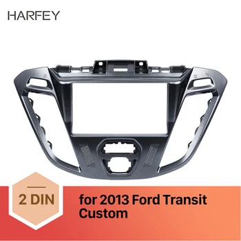 

Harfey 2Din Car Radio Fascia Stereo Plate Frame Cover Trim for Ford Transit Custom Car Styling Panel Dash Kit Installation kit