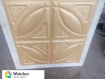 

2018 new building material Waterproof PVC 3d Ceiling Decorative 3d Panel 1box 10pcs 40x40cm PVC Wall Panels For Bedroom TV Back