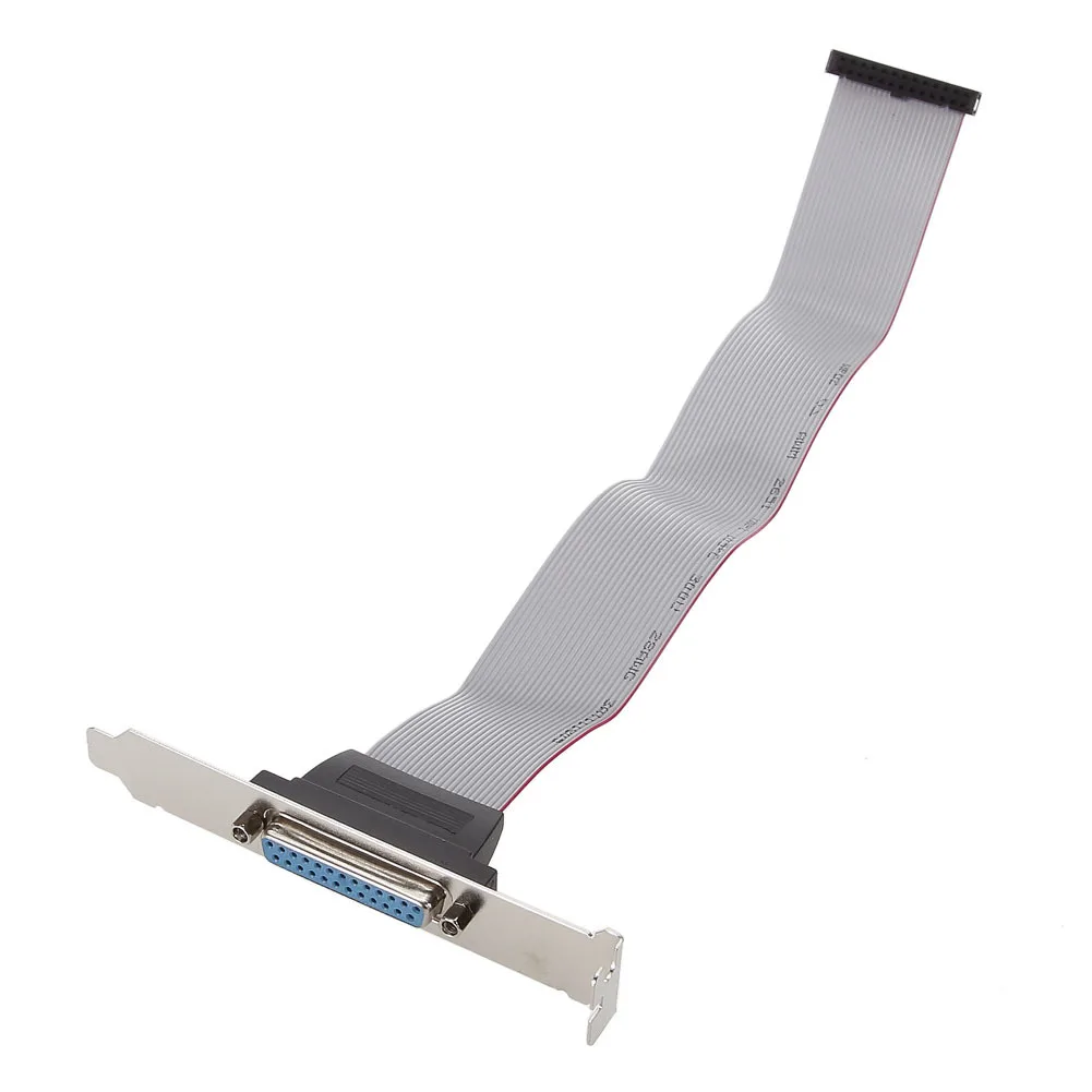 

V0114 Port Serial Parallel Pci Slot Header Cable Bracket 25 Pin Female To Db25 Pin Bracket With Cord
