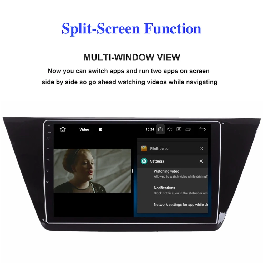 Sale Android 8.0 Car Radio GPS for VW Touran 2016 2017 Multimedia 10.2" IPS Screen Auto Stereo NAVI Headunit 4G WIFI RDS Bluetooth 6