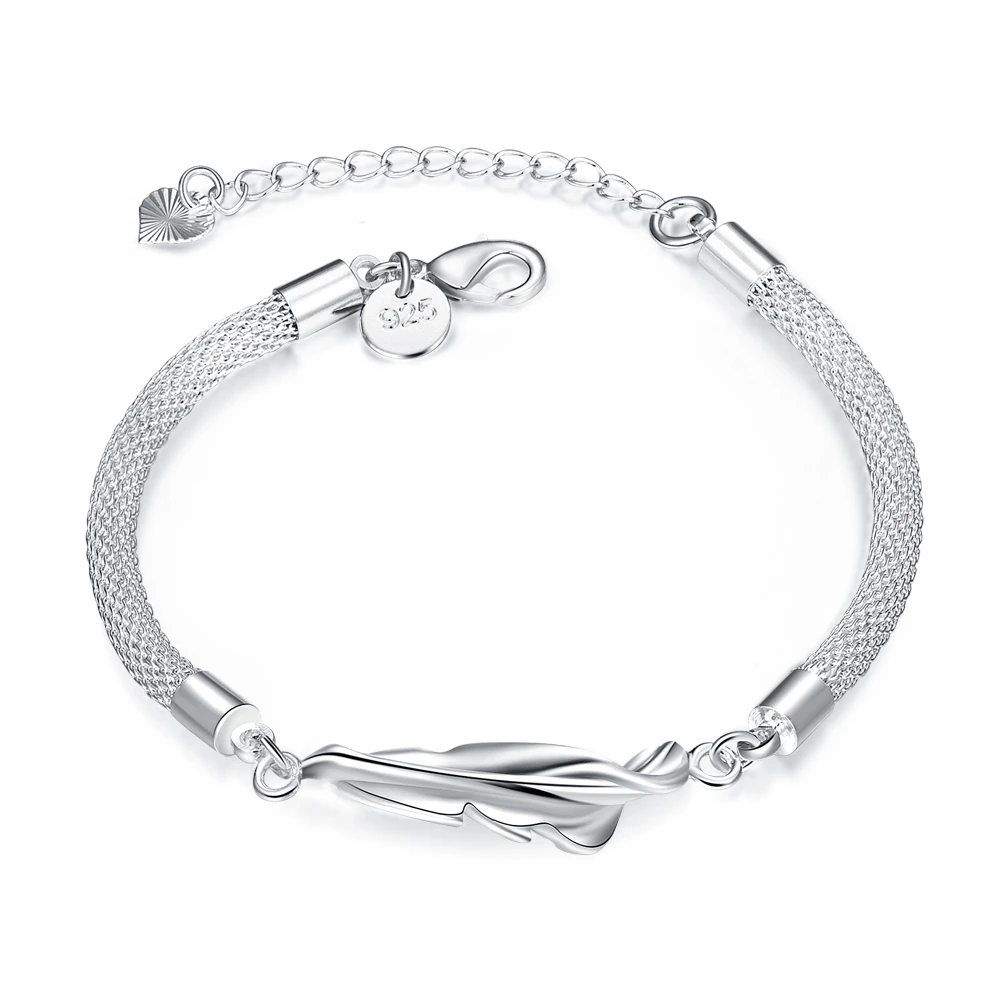 

925 Silver Bracelet Infinity 10Mm Quartet Side Men Geometric Silver Chain Bracelet 21cm Authentic New Brand Women Bracelet Gift