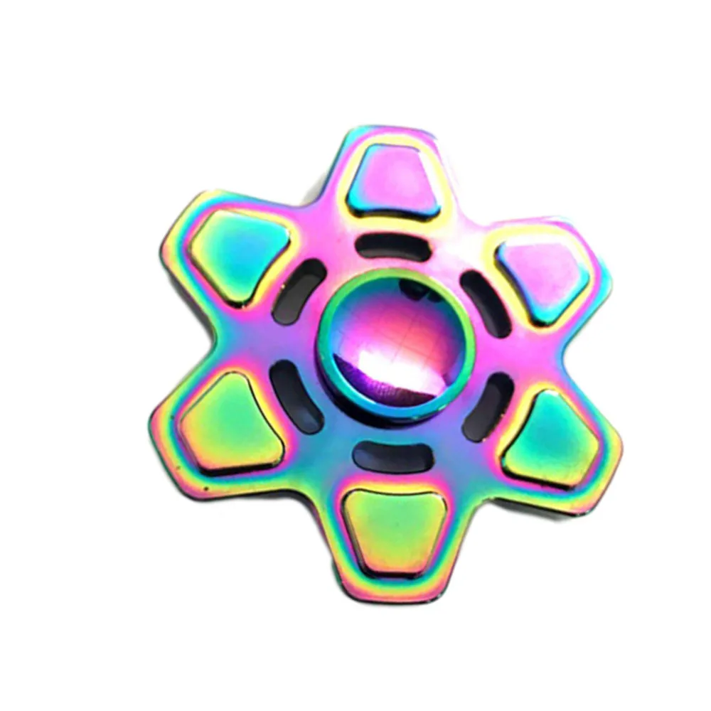 

2017 New Colorful Fingertip Gyro Boys Girls Hexagonal Hand Spinner