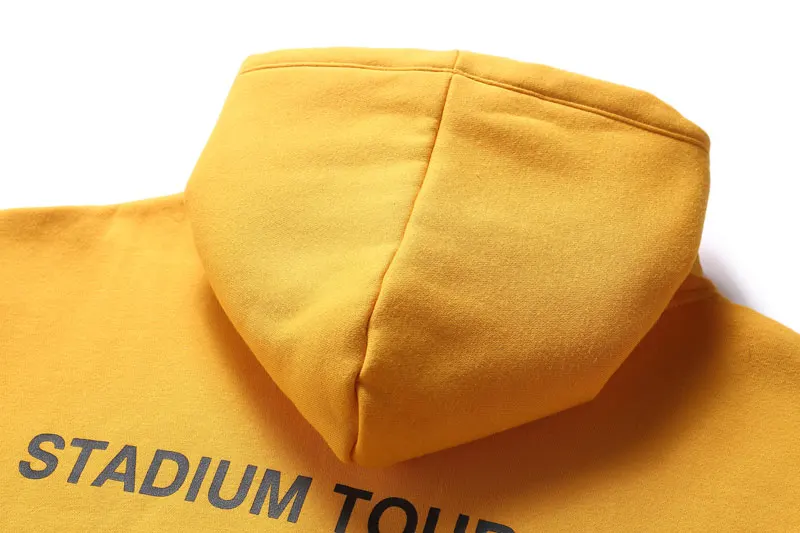HZIJUE Bieber Stadium whoose Tour флисовые желтые толстовки В Стиле Хип-хоп с полосатым принтом уличная толстовка мужская кофта с капюшоном в стиле "SWAG" S-XXL