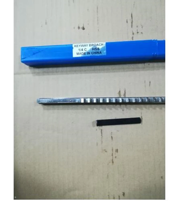 

1/4 C Push-Type Keyway Broach Inch Size HSS Broach Cutting Cutter Machine Tool New