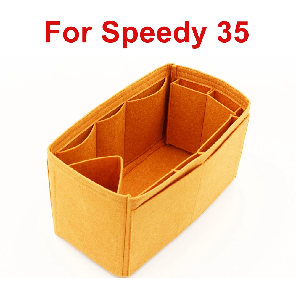 SPEEDY 35 Organizer SPEEDY 25 30 35 войлочная тканевая сумка-Органайзер для макияжа сумочка-органайзер для путешествий Внутренний кошелек портативные косметички Never Full - Цвет: SPEEDY 35 Organizer