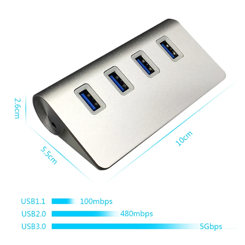 USB 3,0 концентратор 4/7 порт алюминиевый usb-концентратор высокоскоростной 5 Гбит/с 3,0 концентратор usb многопортовый usb-разветвитель для ПК Компьютерные аксессуары ноутбук