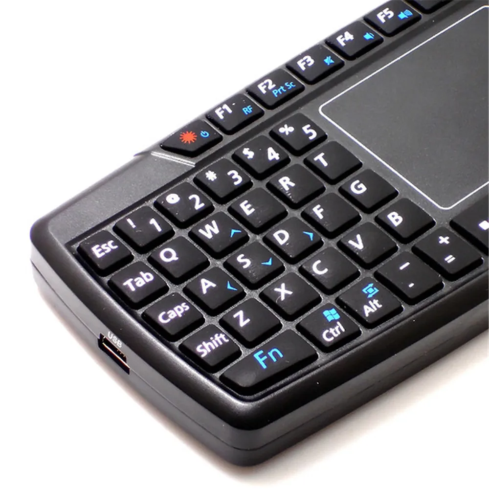 69 клавиш QWERTY клавиатура Мини 2 4 ГГц Беспроводная Fly Air мышь комбо Смарт тачпад для