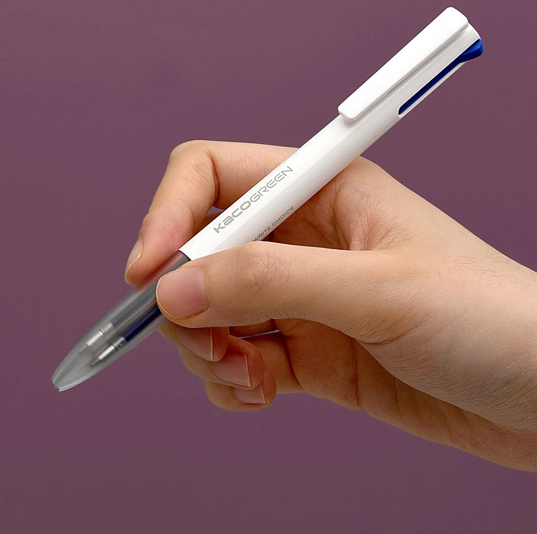 Xiaomi KACO EASY 4 функции ручки многофункциональные ручки 0,5 мм Заправка черный синий красный зеленый стержень сменный гелевый ручка для офиса и школы