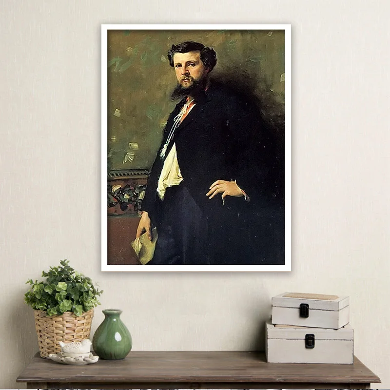 

diy painting by numbers john singer sargent edouard pailleron living room decorate impression portrait paint adult hand drawing